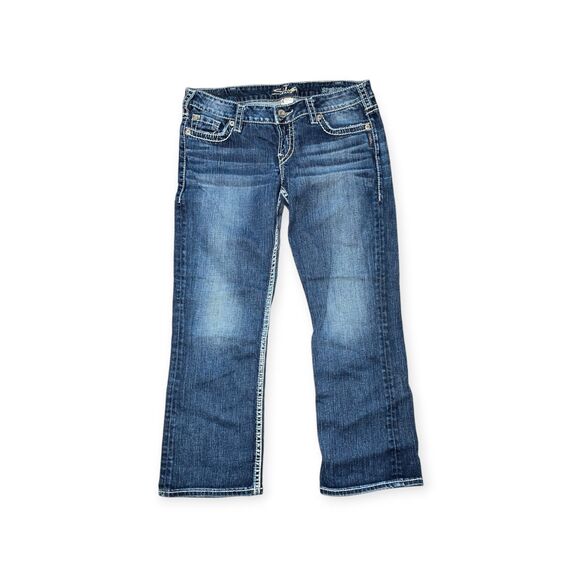 Silver Jeans Santorini Women’s Size 30x25 Light Wash 100% Cotton - Picture 1 of 9